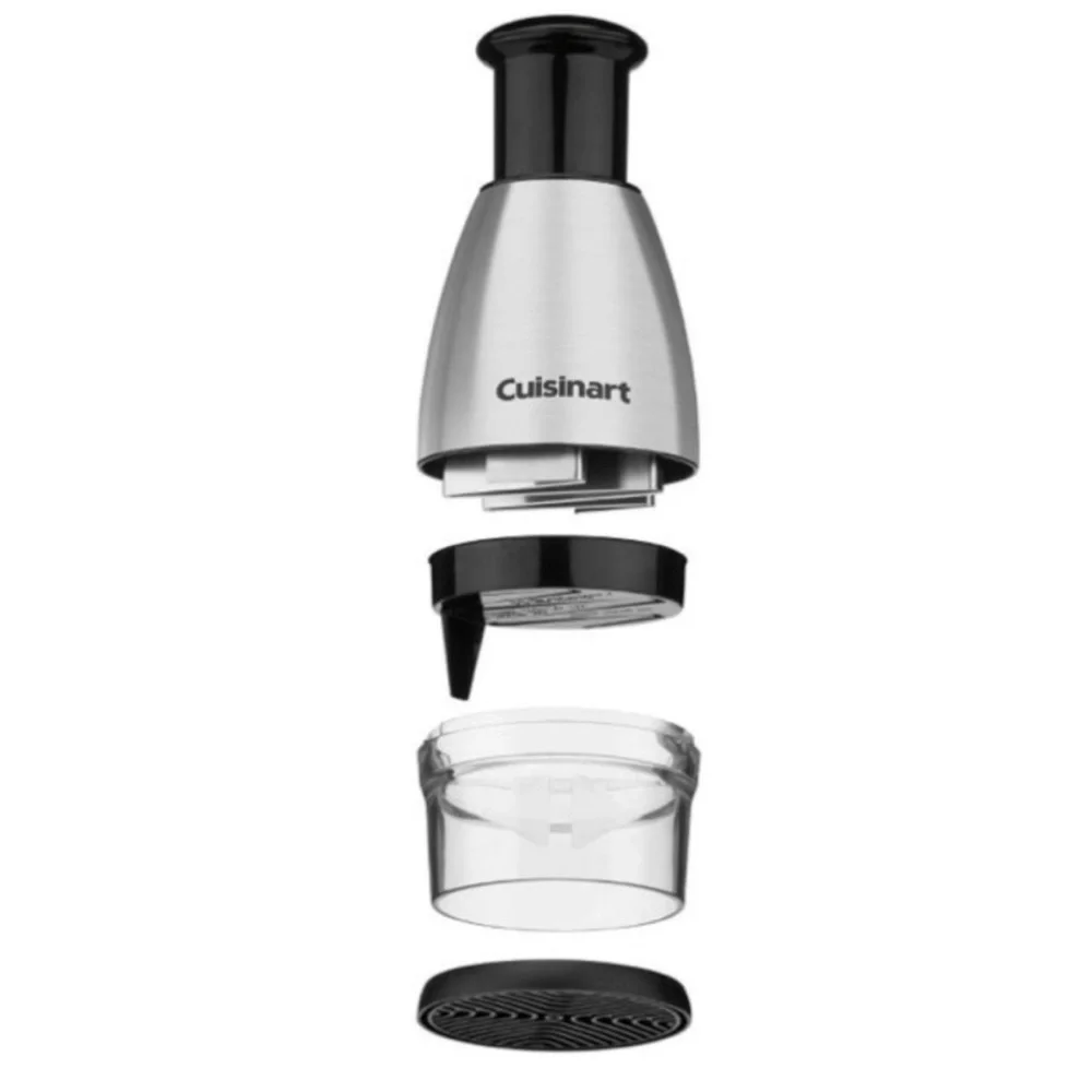 NWT Cuisinart Stainless Steel and Black Manual Chopper